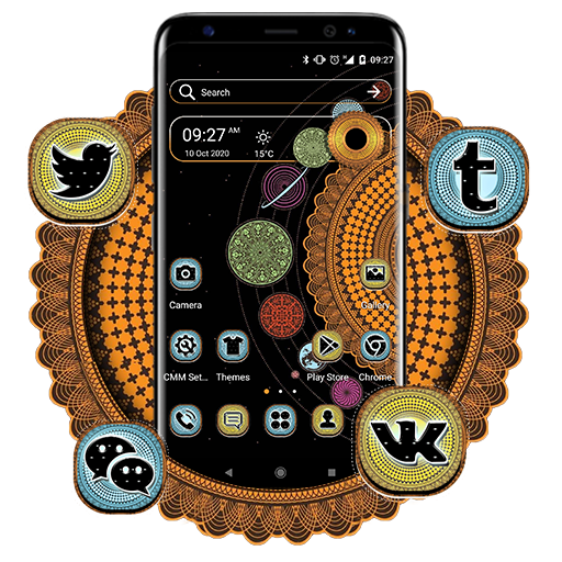 Planet Space Launcher Theme icon