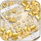 Golden Rose Theme Gold Roses icon