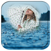 Rain photo frame effects icon