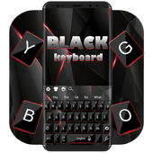 Elegante tastiera nera icon