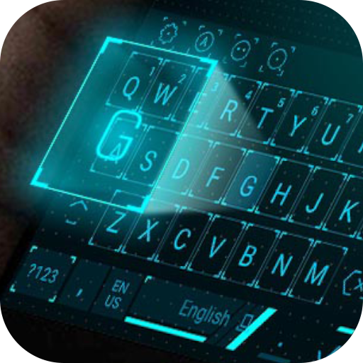 Hologram Star Tech Keyboard Theme icon