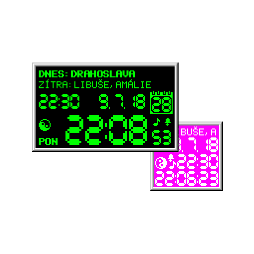 LCD / LED hodiny a svátky (jmeniny) icon
