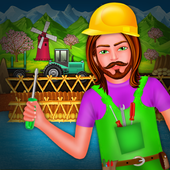 Village Farm Bridge Builder icon