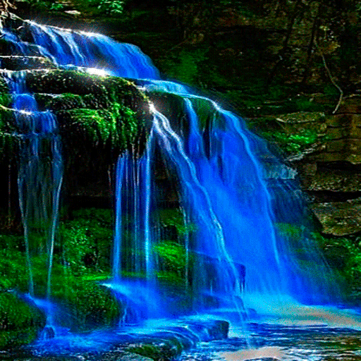 Blue Fall Magic LWP icon