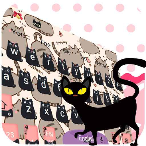 Black CAT keyboard आइकन