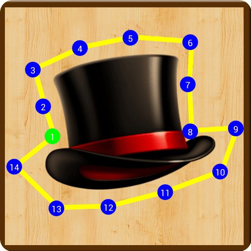 Kids connect the dots game icon