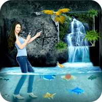 Waterfall Photo Frames - dp pic blur effect editor