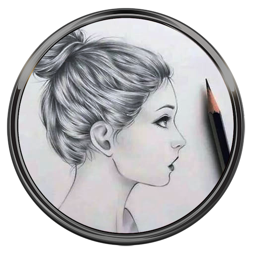 Girl sketch ideas icon