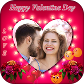 Valentine Day Photo Frame 2018 icon