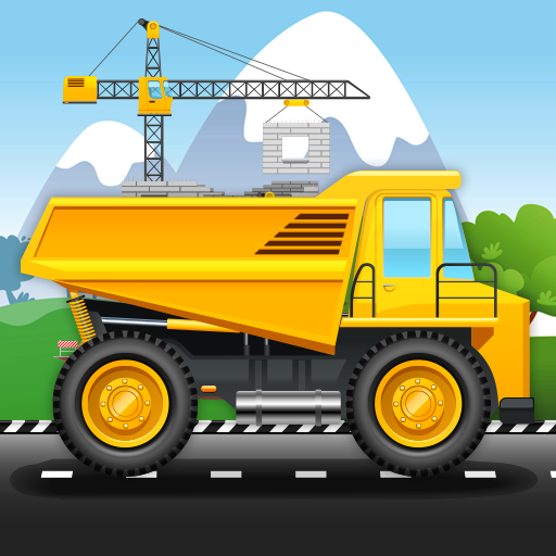 Puzzles trucks animated icon