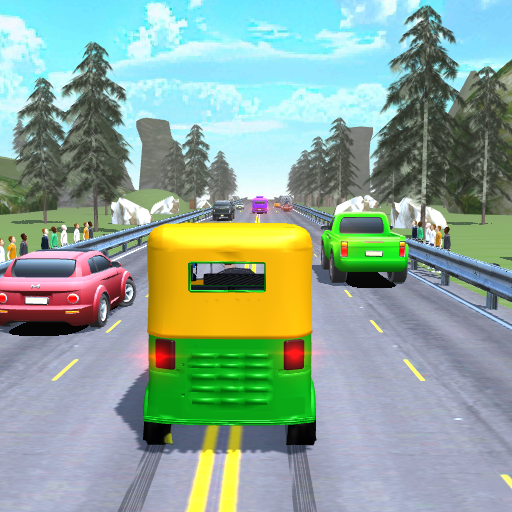 टुक टुक रिक्शा-यातायात दौड़ आइकन