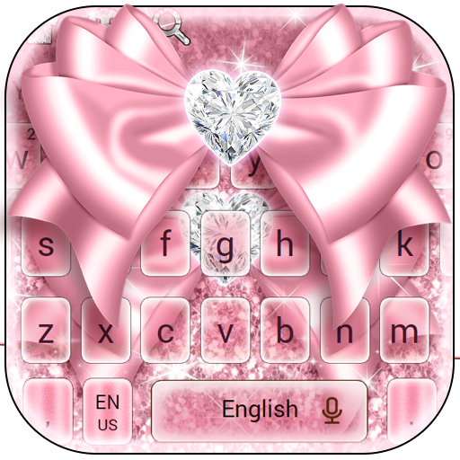 Rose Gold Bow Keyboard icon