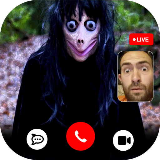 creepy momo📱video call &amp; talk  chat icon