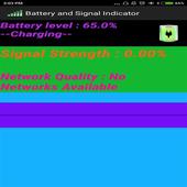 Battery and Signal Indicator أيقونة