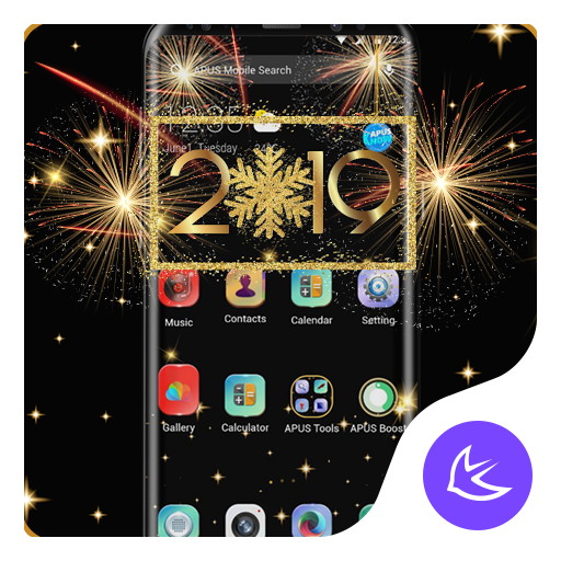 2019 Happy New Year APUS Launcher theme icon