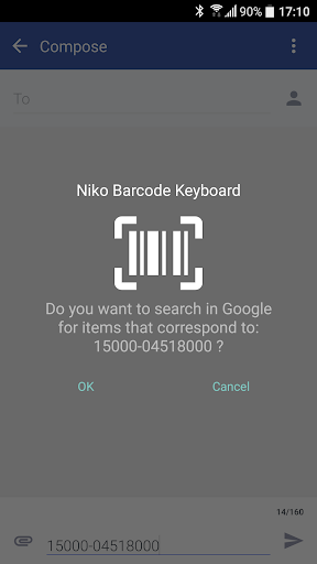 Barcode & QR code Keyboard screenshot 3