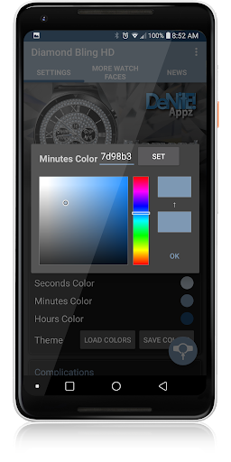 Diamond Bling HD WatchFace Widget & Live Wallpaper screenshot 6