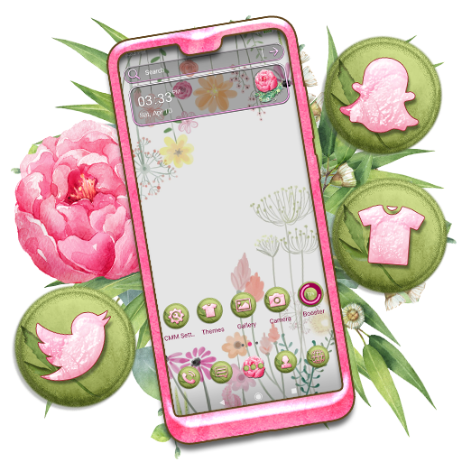 Watercolor Flower Launcher Theme icon