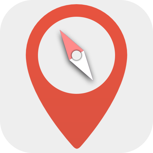 Digital compass - Map compass &amp; Windy map icon