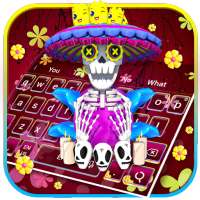 3D Colorful Fancy Skull Keyboard Theme on 9Apps