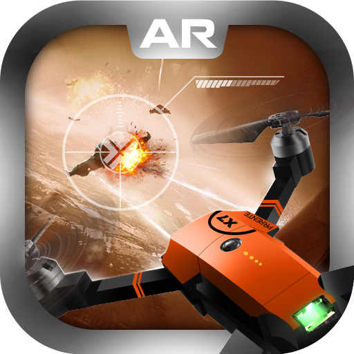 Drone with camera icon