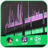 عمل فيديو من الصور والموسيقى أيقونة