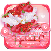 Gorgeous Rose Pigeon Keyboard Theme icon