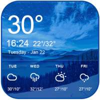 Sudut langit ramalan widget tema & jam