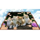 Puzzle dogs and cats icon