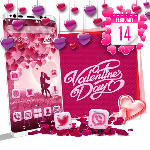 Heart Valentine Launcher Theme icon