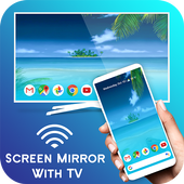 Screen Mirroring with TV icon