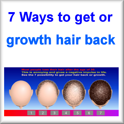 7 Ways to get or growth hair back. icon
