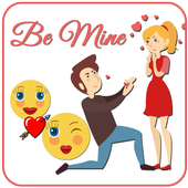 ikon ♥♥Love emoji Propose Day - Valentine♥♥