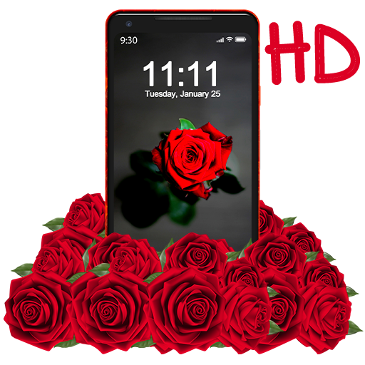 Shine Red Rose APUS Live Wallpaper icon