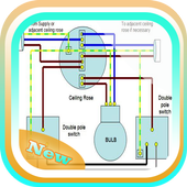 Two Way Light Switch Connection icon