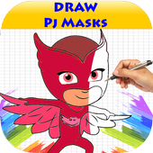 How To Draw Pj Masks Characters icon