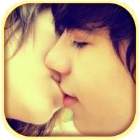 Kiss me love stickers: VALENTINE DAY SPECIAL