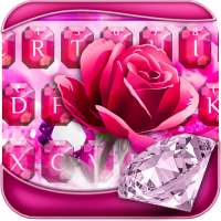 زهري ارتفع الماس لوحة المفاتيح موضوع on 9Apps