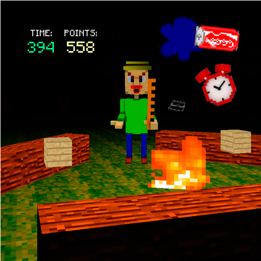 Bald Angry Teacher at Field Trip Camping icon