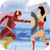 Amazon Wonder Warrior vs Flash Speed Hero icon