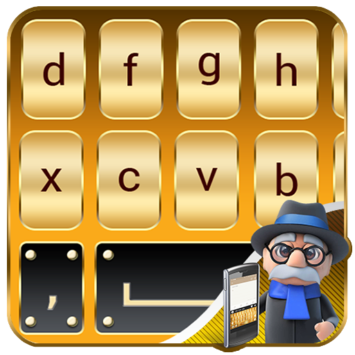 Gold Keyboard: Golden Keyboard Theme icon