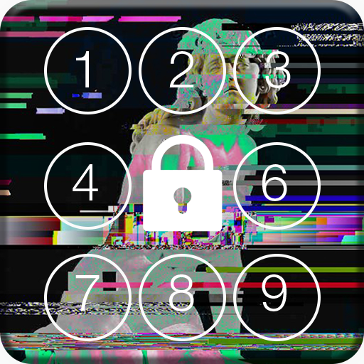 Glitch art Screen Lock icon