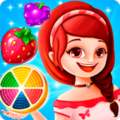 Candy and Fruits Juice Smach - Best Match 3 Game icon