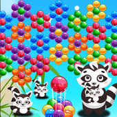 Bubble Panda Raccoon Rescue Pop icon