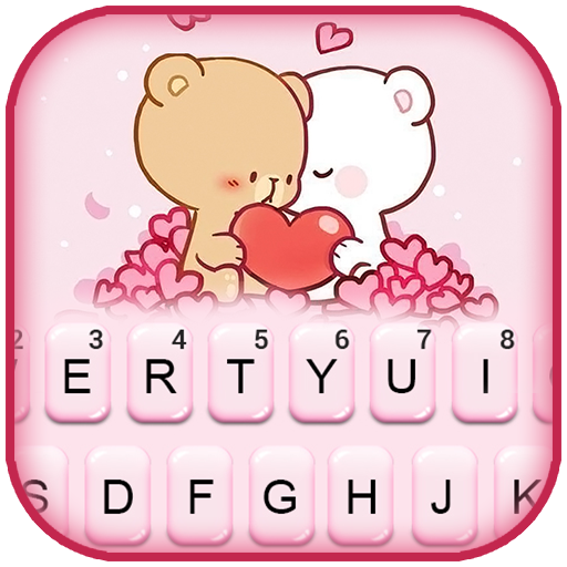 Тема для клавиатуры Bear Hearts Lover иконка