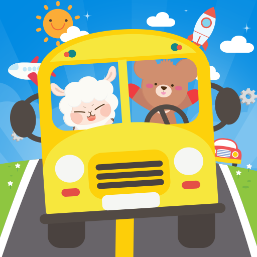 Polisi bermain mobil,pemadam kebakaran,kereta api icon