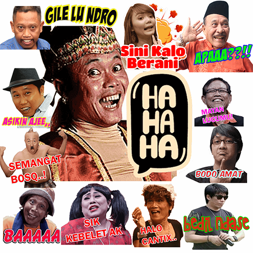 ikon WAStickerApps Komedian Cute Pelawak WA Sticker