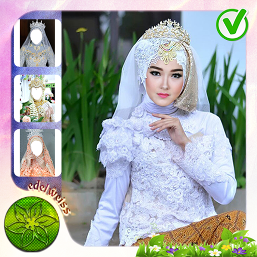 Hijab Bridal Photo Frames icon