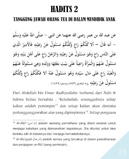 40 Hadits Seputar Pendidikan Anak screenshot 3