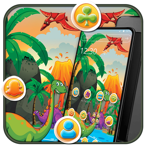 Cartoon Green Nature Dragon Theme icon